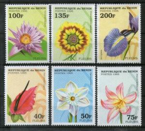 Benin 1995 Flowers Orchid Tree Plant Flora Sc 768-73 MNH # 132