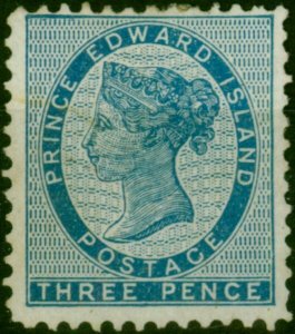 Prince Edward Island 1863 3d Blue SG14 Fine Unused