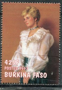 Burkina Faso 1997 PRINCESS DIANA 1 value Perforated Mint NH