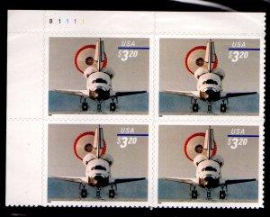 3261 $3.20 Space Shuttle B1111 UL Plate Block