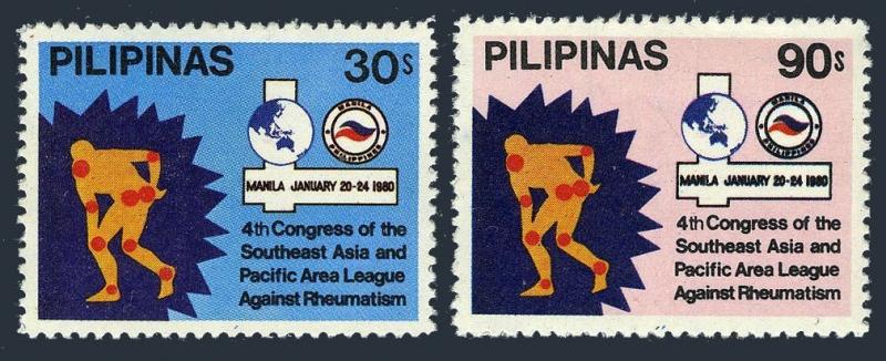 Philippines 1447-1448,MNH.Michel 1331-1332. League against Rheumatism,1980.