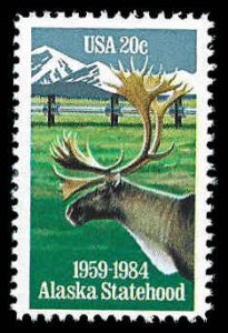 PCBstamps   US #2066 20c Alaska Statehood, MNH, (29)