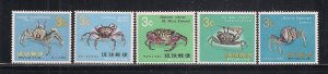 RYUKYU ISLANDS SC# 173-77   FVF/MNH