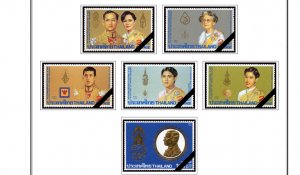 COLOR PRINTED THAILAND 1971-1999 STAMP ALBUM PAGES (245 illustrated pages)