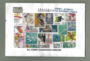 Olympics - packet of 110 stamps