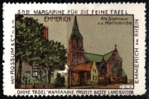 Vintage Germany Poster Stamp SRB Margarine For The Fine Table Margarine