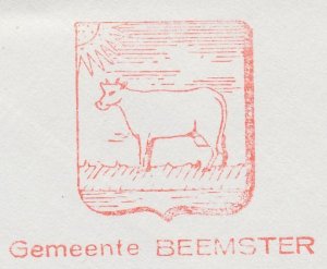 Meter cover Netherlands 1974 Cow - cattle