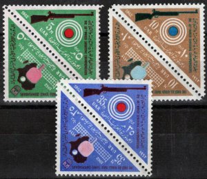 ZAYIX - 1962 Egypt 568-573 MNH Sports - Table Tennis - Shooting 020123-S32