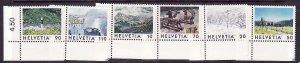 Switzerland-Sc#1019-24- id6-unused NH set-Views-1998-