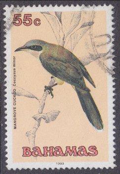 Bahamas sc#718a 1993 55c Birds used