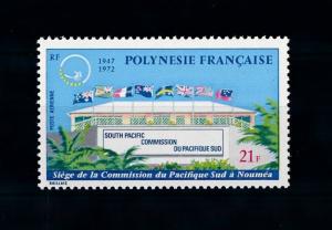 [71608] French Polynesia 1972 South Pacific Commission Flags Airmail MNH