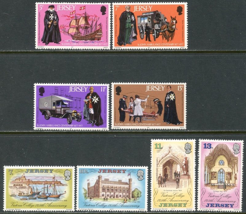 JERSEY Sc#164-182 1976-77 Five Complete Sets OG Mint NH