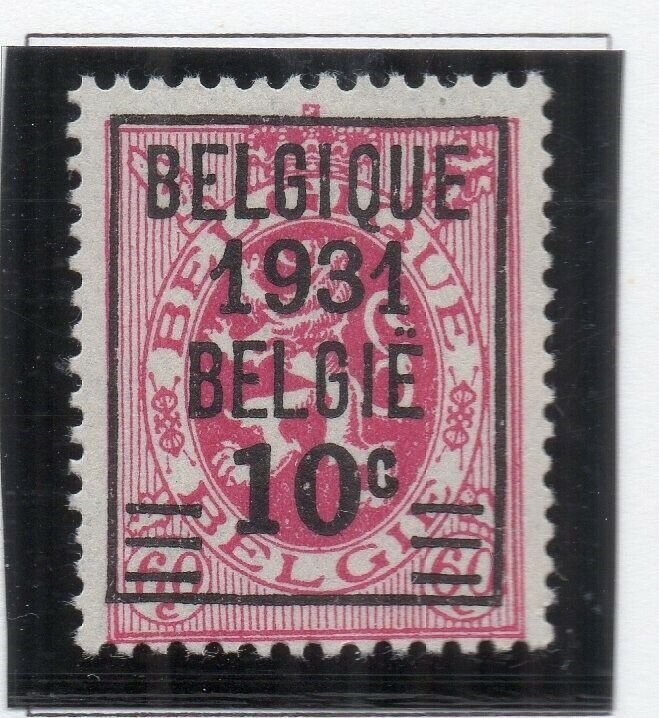 Belgium 1931 Early Issue Fine Mint Hinged 10c. Optd Surcharged NW-141924