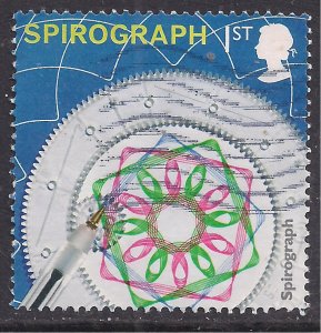 GB 2017 QE2 1st Classic Toys ' Spirograph ' SG 3991 used ( 271 )