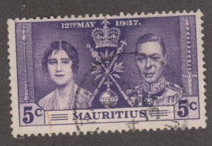 Mauritius 208 Coronation Issue 1937