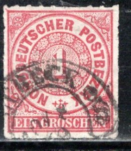 German States North German Confederation Scott # 4, used