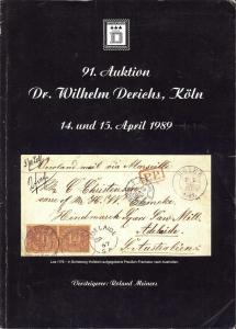 Derichs: Sale # 91  -  91. Auktion, Dr. Wilhelm Derichs, ...