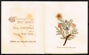 Jordan Christmas Card from Bethlehem with #356 used on cover