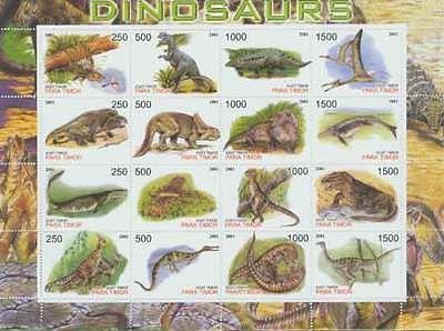 Dinosaurs On Stamps - Mint Set of 17 - 6113,19