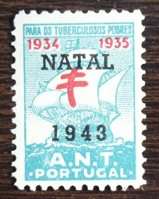 PORTUGAL - TBC - TUBERCULOSIS STAMP! natal ship boat child red cross J5