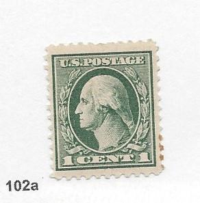 United States, 525, 1c Washington Gray Green VF Single, **MNH**