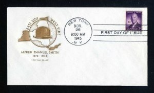 # 937 First Day Cover unaddressed with Farnam cachet dated 11-26-1945