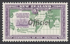 New Zealand Sc# O83 MH (a) 1940 6p Official