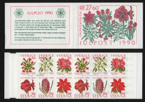 1990 SWEDEN Christmas booklet of 12 MNH SG 1541-6 Mi 1643-8