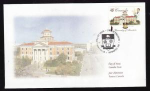 Canada-Sc#1941-stamp on FDC-University of Manitoba-2002-