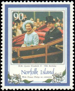 Norfolk Island #385-388, Complete Set(4), 1986, Royality, Never Hinged