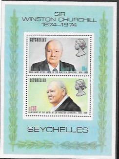 Seychelles Mini Sheet MNH #322a  Winston Churchill