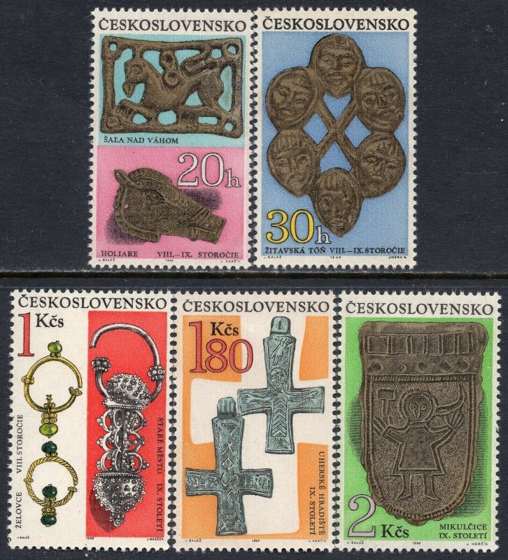 1898 - CZECHOSLOVAKIA 1969 - Archaeological Treasures - MNH Set