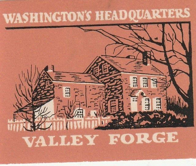 Great Valley Forge, Pennsylvania set of 12 US  Poster Stamps. C1930's. 45x58mm