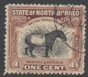 North Borneo Scott 167 - SG277, 1925 Tapir 1c cds used