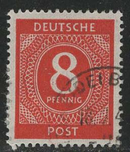 Germany AM Post Scott # 536, used