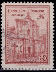 Ecuador, 1947, Jesuit Church in Quito, 20c, used