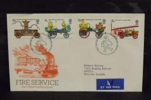 15452   GREAT BRITAIN   FDC # 716-719     Fire Service