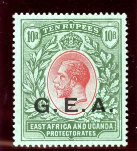 Tanganyika 1917 KGV 10r red & green/green superb MNH. SG 60. Sc N120.