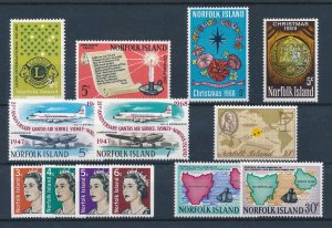 [117075] Norfolk Island 1967-1969 Aviation Christmas composition  MNH