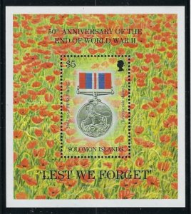 Solomon Is 803 MNH 1995 End of WWII Anniv S/S (fe3425)