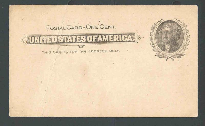 UX14v Mint Face Missing Frame Line Above Head Printed Back For Leaf Tobacco Rare