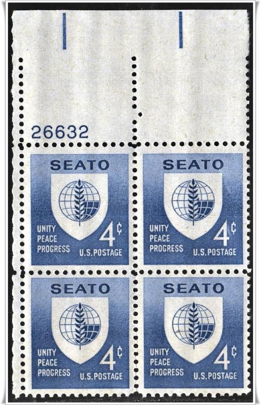 SC#1151 4¢ SEATO PB (UL #26632) MNH