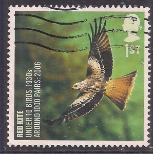 GB 2007 QE2 1st 1st Action For Species Birds Red Kite used SG  2766 ( K1382 )