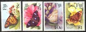 Fiji 1985 Butterflies Set of 4 MNH