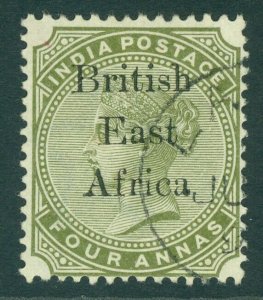 SG 55b British East Africa 1895. 4a slate-green. Very fine used