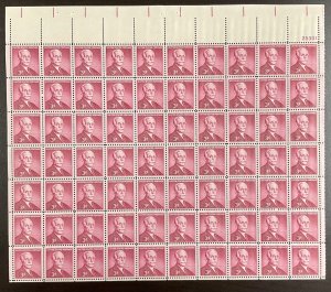 1072   Andrew W. Mellon, Financier  MNH 3 cent sheet of 70    FV $2.10  1955