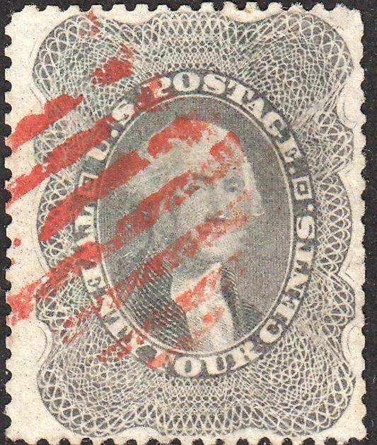  U.S. 37 Used VF Red Ccl. (72718)