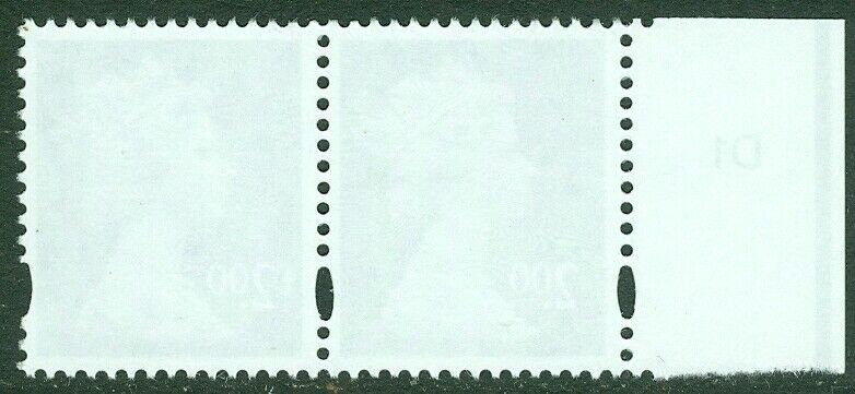 EDW1949SELL : GREAT BRITAIN 2003 Sc #MH322a Pair w/Pound Symbol omitted Cat $200