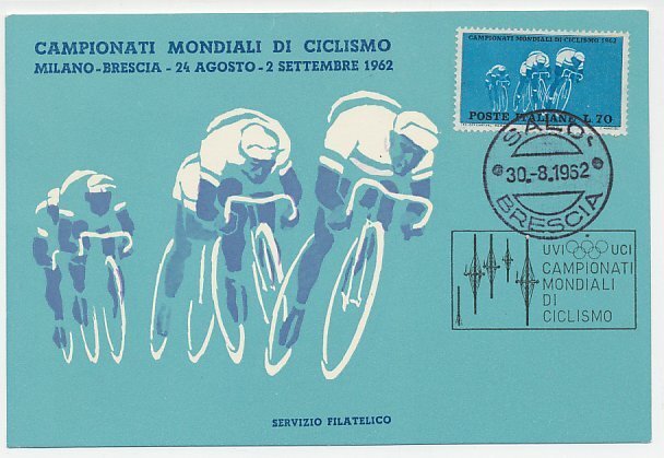 Maximum card Italy 1962 World Championship Cycling