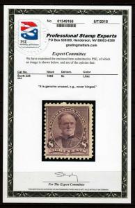 #225 with PSE Cert - Mint Never Hinged and Nice - cv$225.00